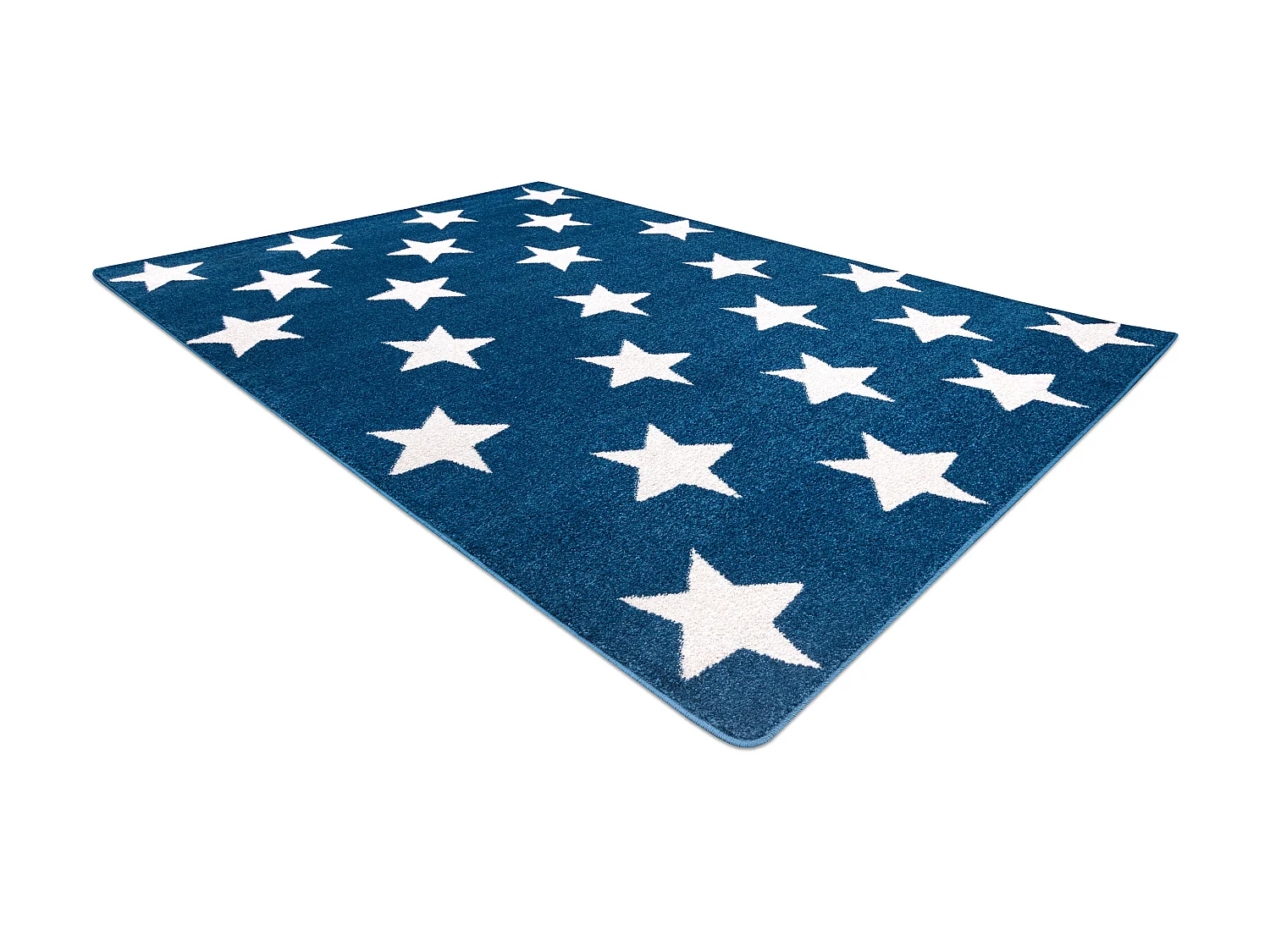 Tapijt SKETCH - FA68 blauw/wit - Sterren 180x270 cm