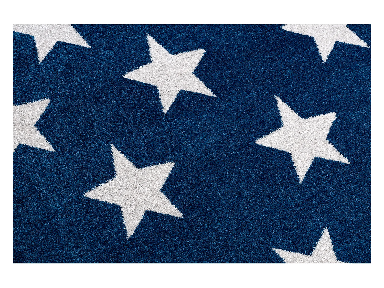 Tapijt SKETCH - FA68 blauw/wit - Sterren 180x270 cm
