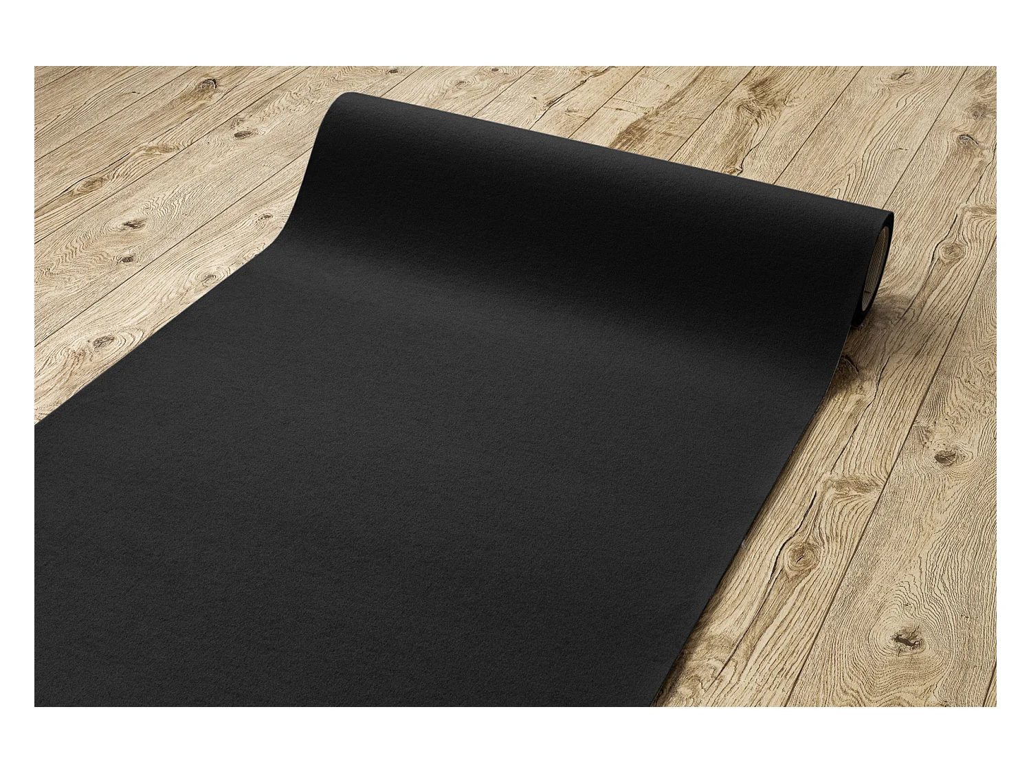 Tapijt met rubber bekleed RUMBA 1909 éénkleurig antraciet 200x450 cm