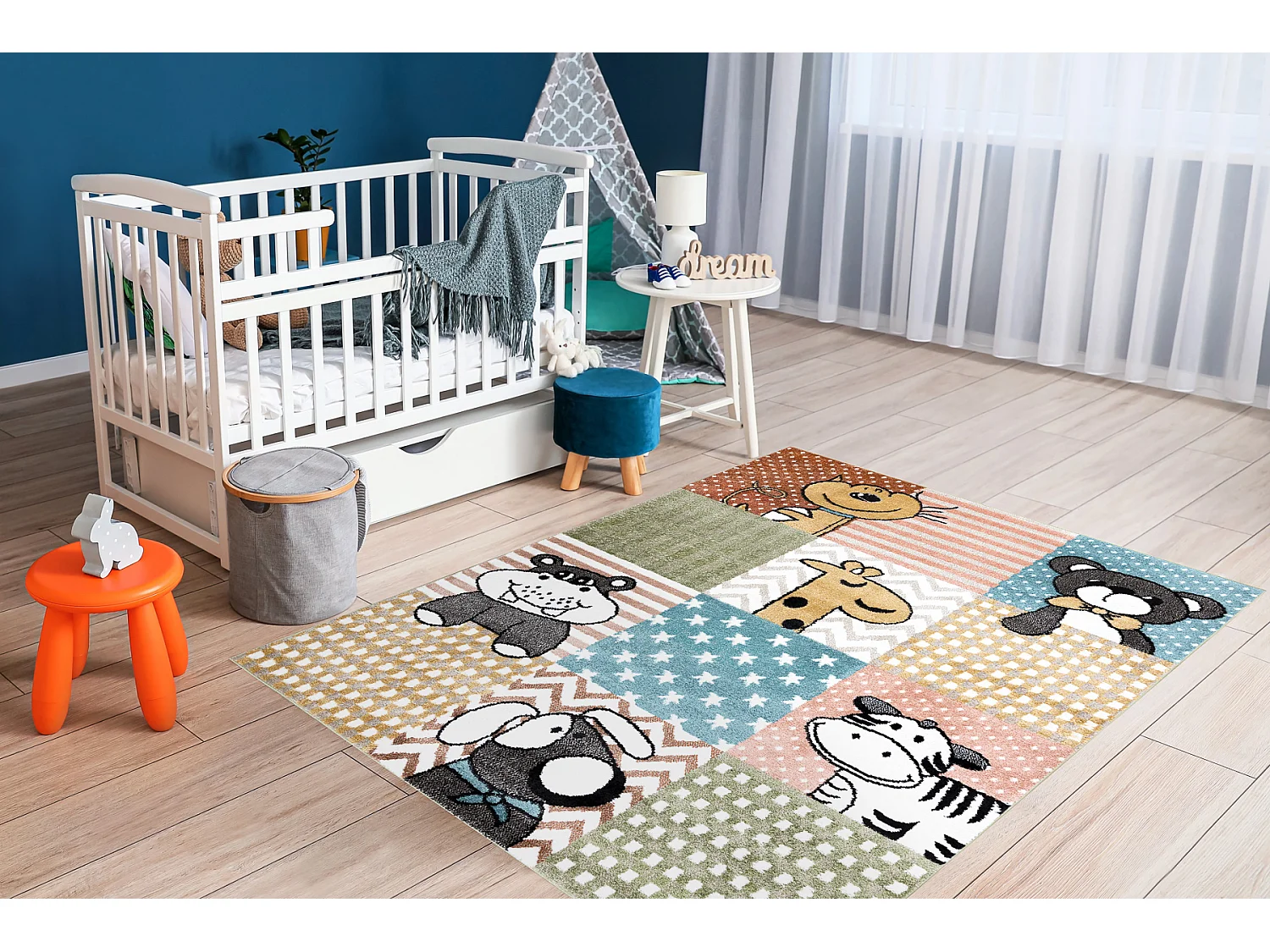 Tapijt FUN Pets voor kinderen, dieren multi 200x290 cm