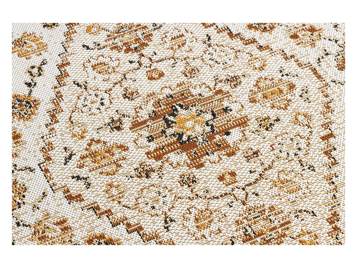 Tapis COLOR 19521460 SISAL ornement, cadre, cannelle - beige 200x290 cm