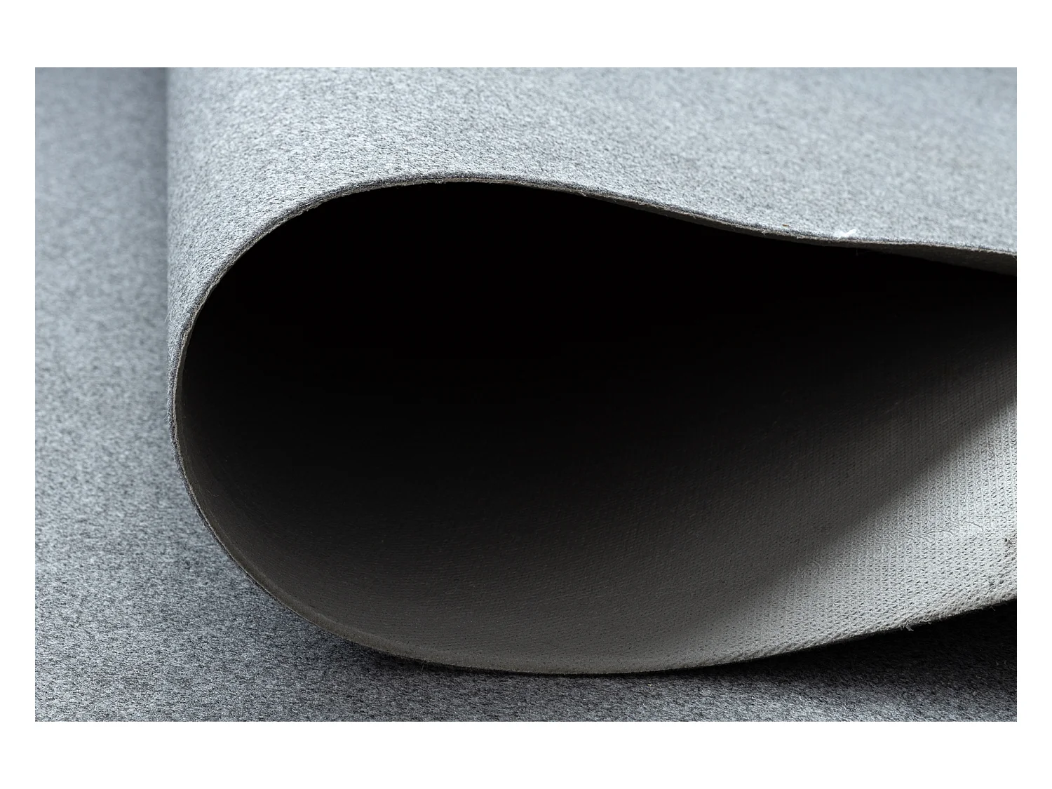 Tapis ANTIDÉRAPANT RUMBA 1809 couleur unique gris chiné 60x200 cm