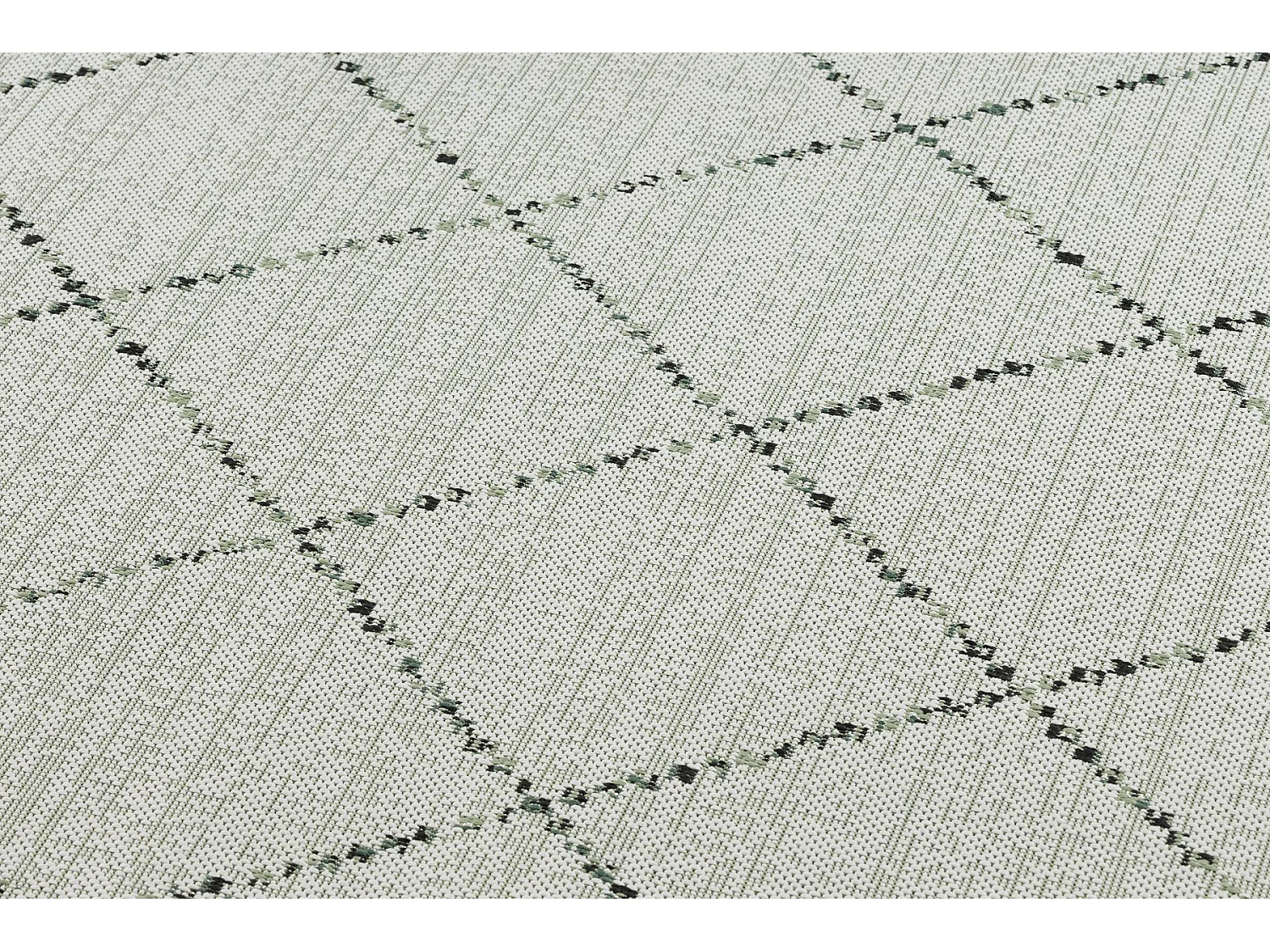 Tapis EN CORDE SIZAL COLOR 19436/062 Losanges Carrés Beige 80x150 cm