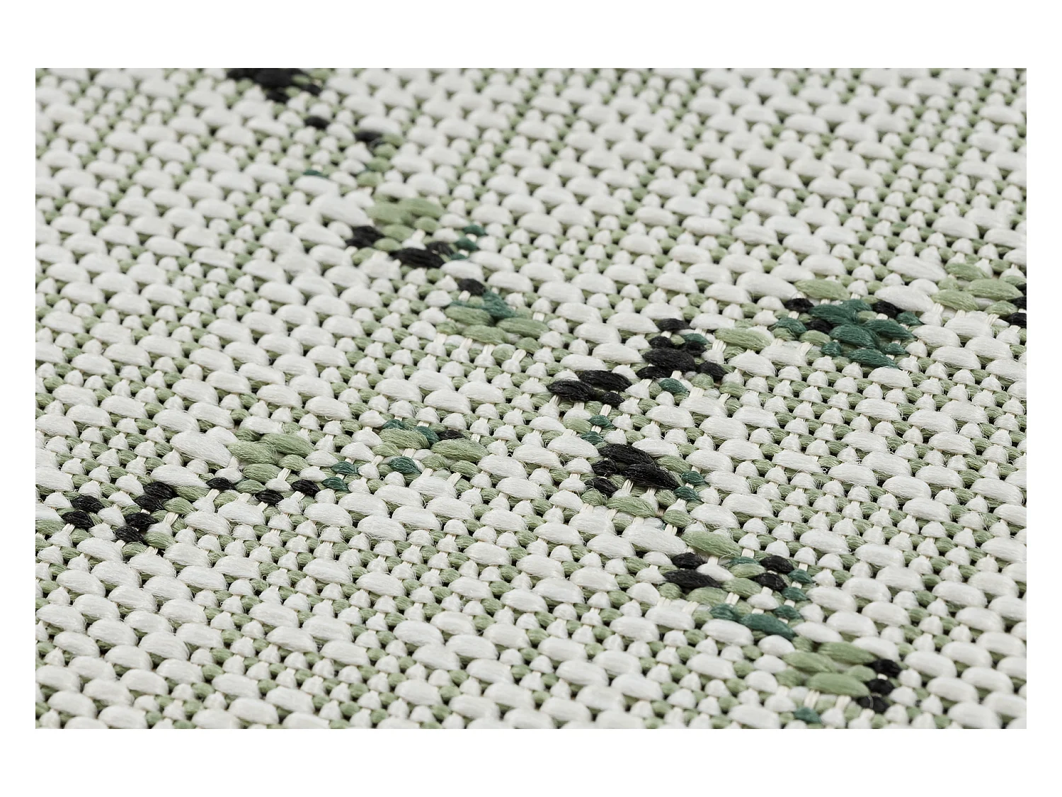 Tapis EN CORDE SIZAL COLOR 19436/062 Losanges Carrés Beige 80x150 cm