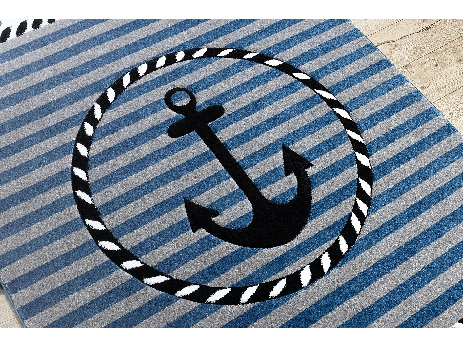 Tapis PETIT MARINE ANCRE MER bleu 200x290 cm
