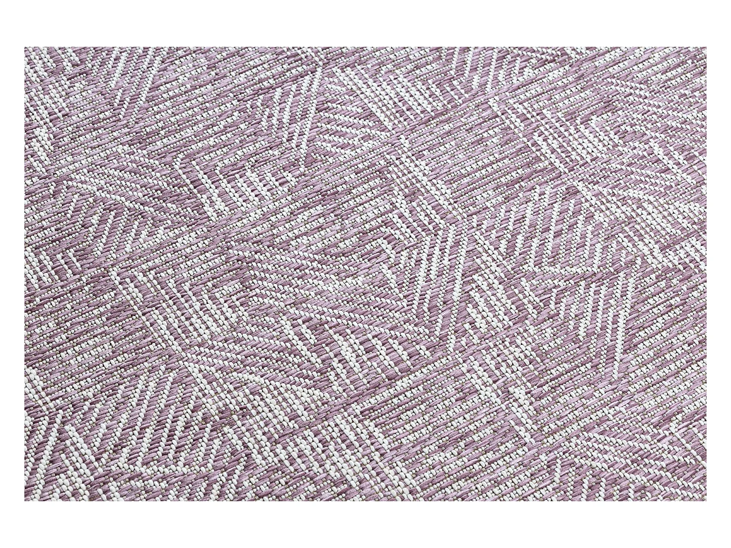 Sisal tapijt SISAL COLOR 47373260 Lijnen, driehoeken, spar - pruim / b 120x170 cm