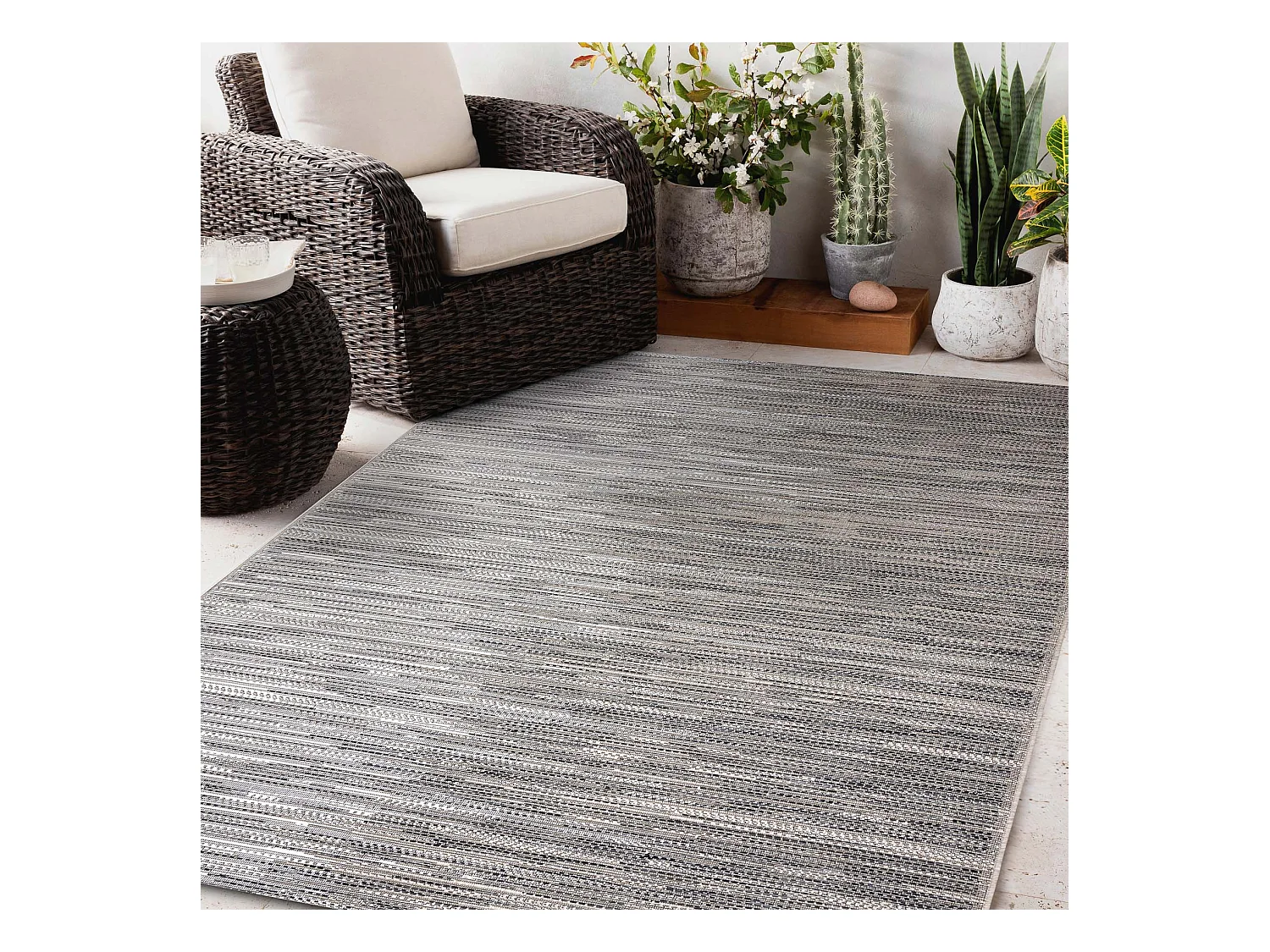 Sisal tapijt SISAL COLOR 47362965 versleten, vintage beige kleuiring 60x110 cm