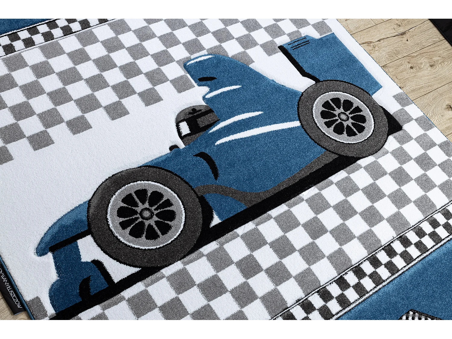 Tapijt PETIT RACE auto FORMULE 1 AUTO blauw 200x290 cm