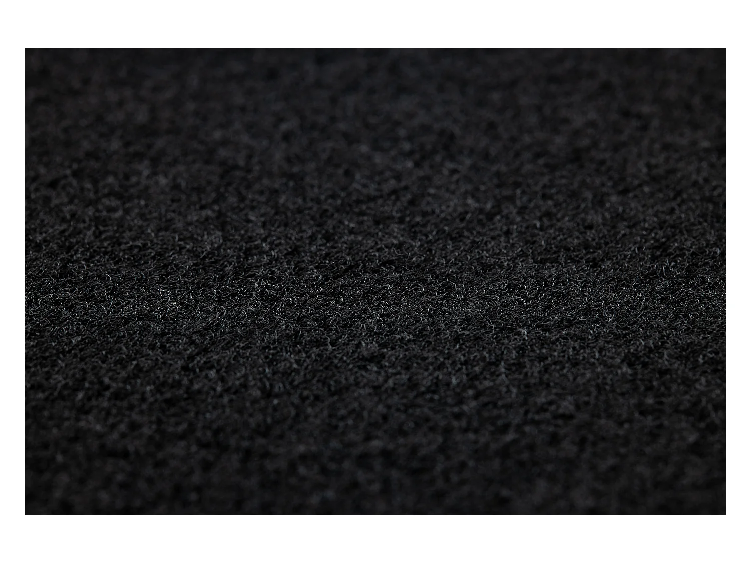 Tapijt met rubber bekleed RUMBA éénkleurig zwart 120x300 cm