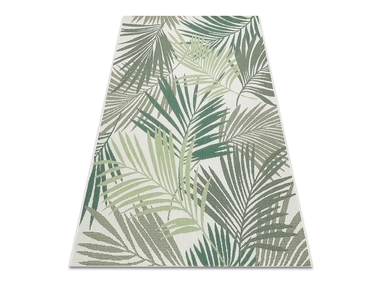 Tapis EN CORDE SIZAL COLOR 19433/062 Feuilles Vert JUNGLE 160x230 cm