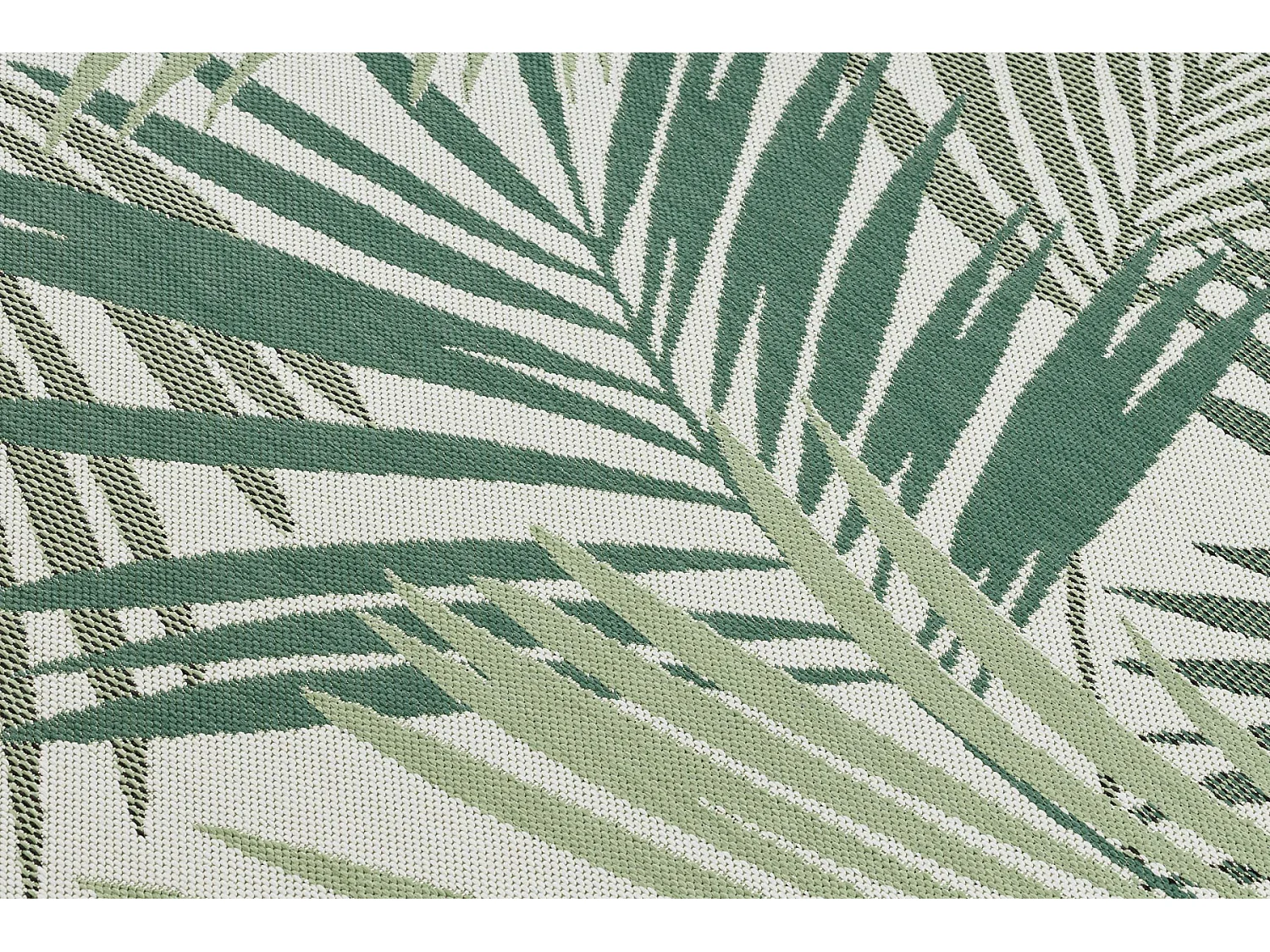 Tapis EN CORDE SIZAL COLOR 19433/062 Feuilles Vert JUNGLE 160x230 cm