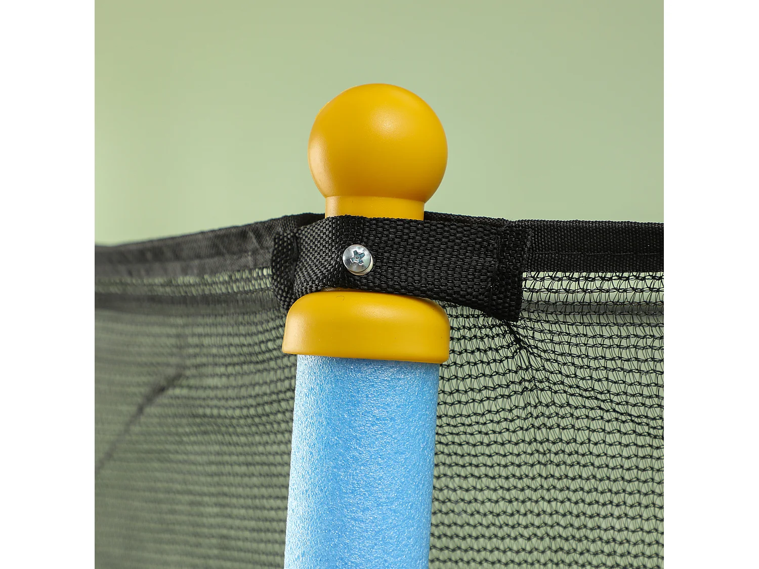 Tappeto elastico per bambini 3-10 anni e rete di sicurezza ø140cm blu