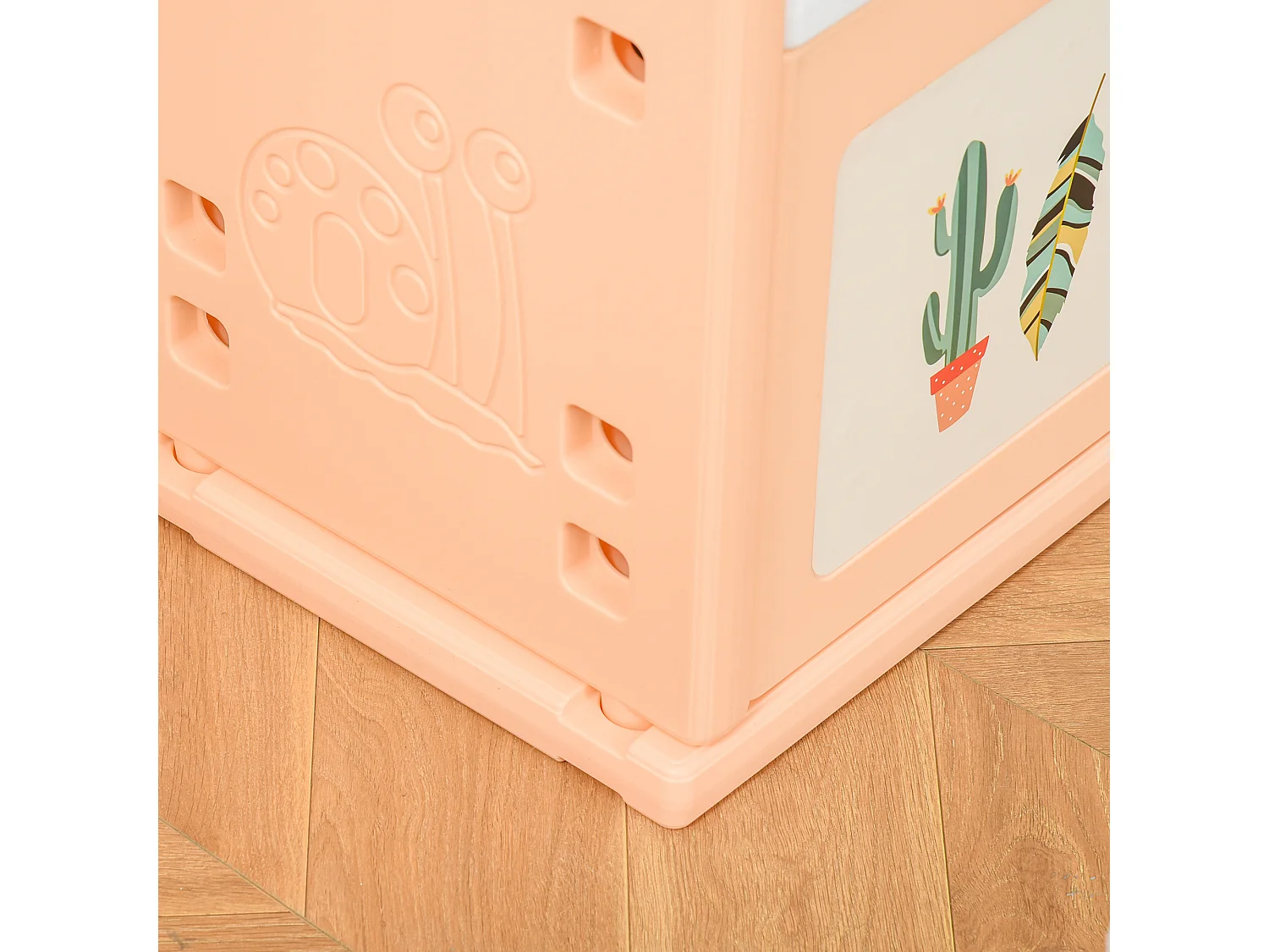 Armadio cameretta mobile portagiochi pe arancione 128x34x155cm