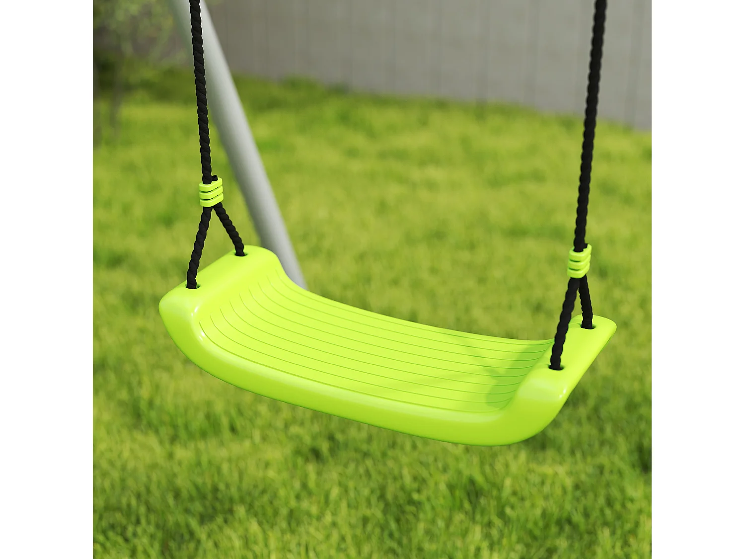 Gioco per bambini con 2 altalene, canestro da basket e porta da calcio