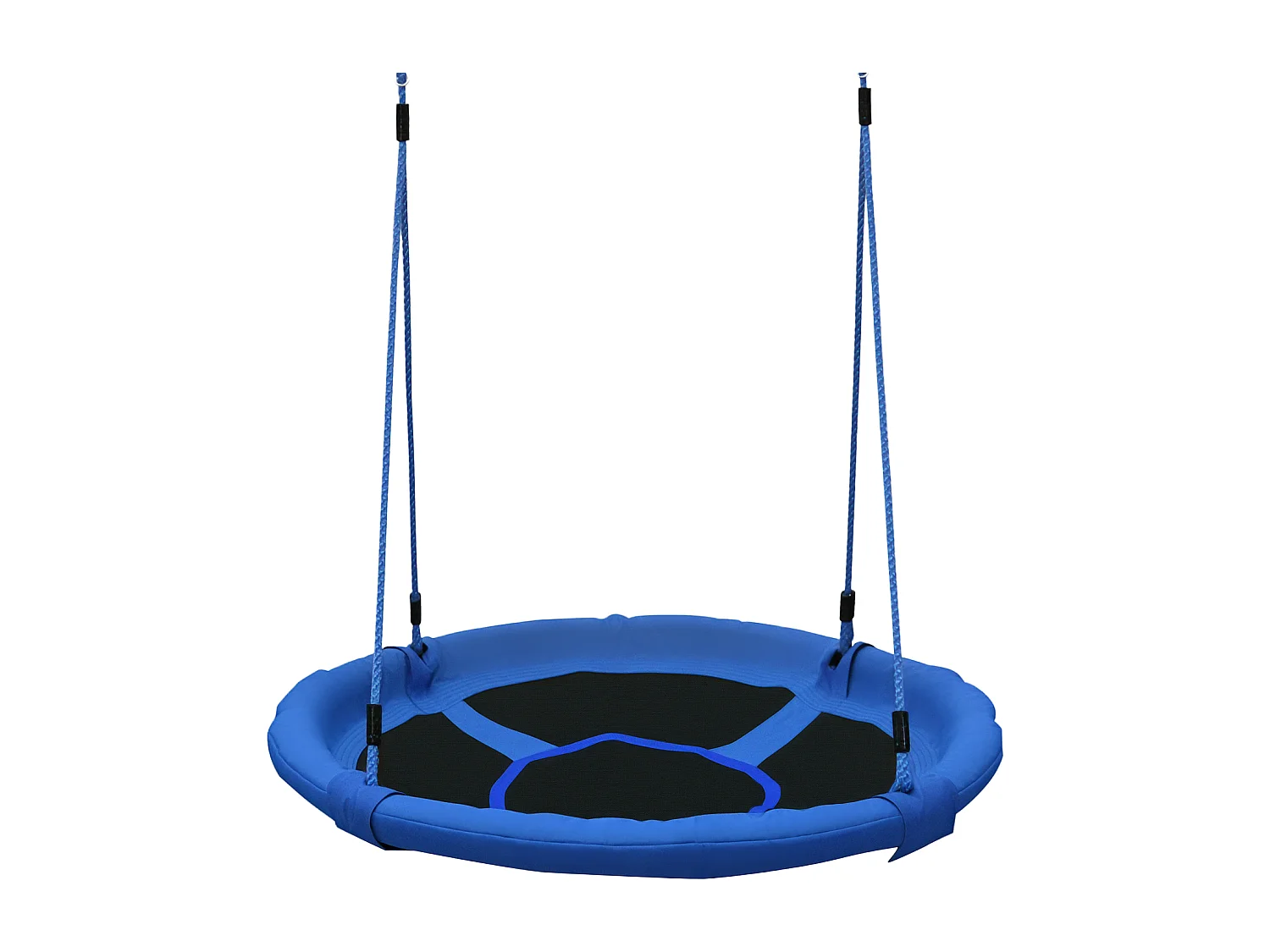 Altalena per bambini rotonda da interno ed esterno blu