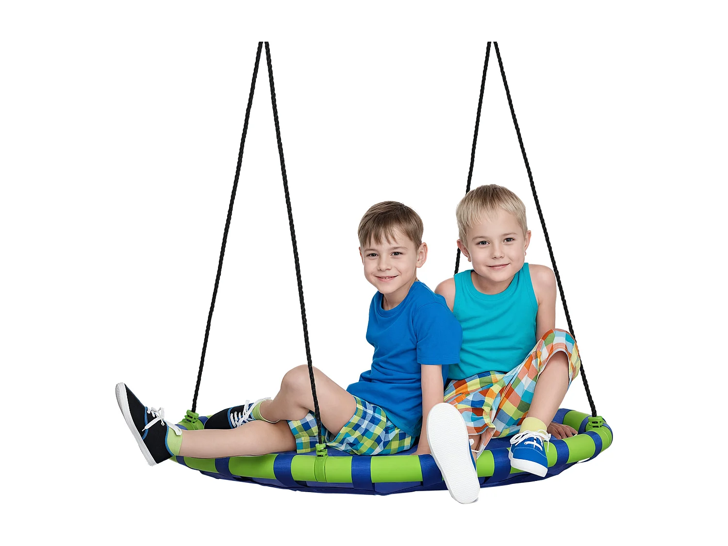 Altalena per bambini 3-8 anni ø100cm e corde regolabili