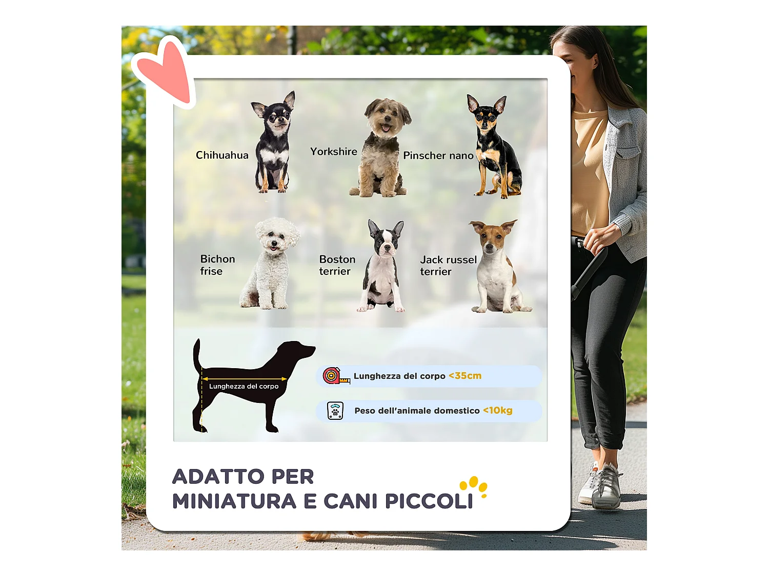 Passeggino per cani pieghevole cestino copertura tessuto oxford marrone
