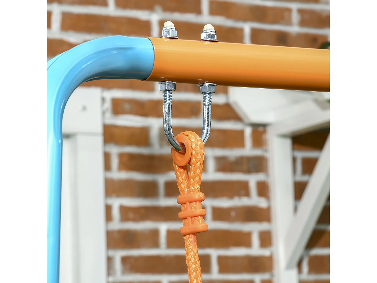 Altalena da giardino in acciaio e pe per bambini 3-8 anni