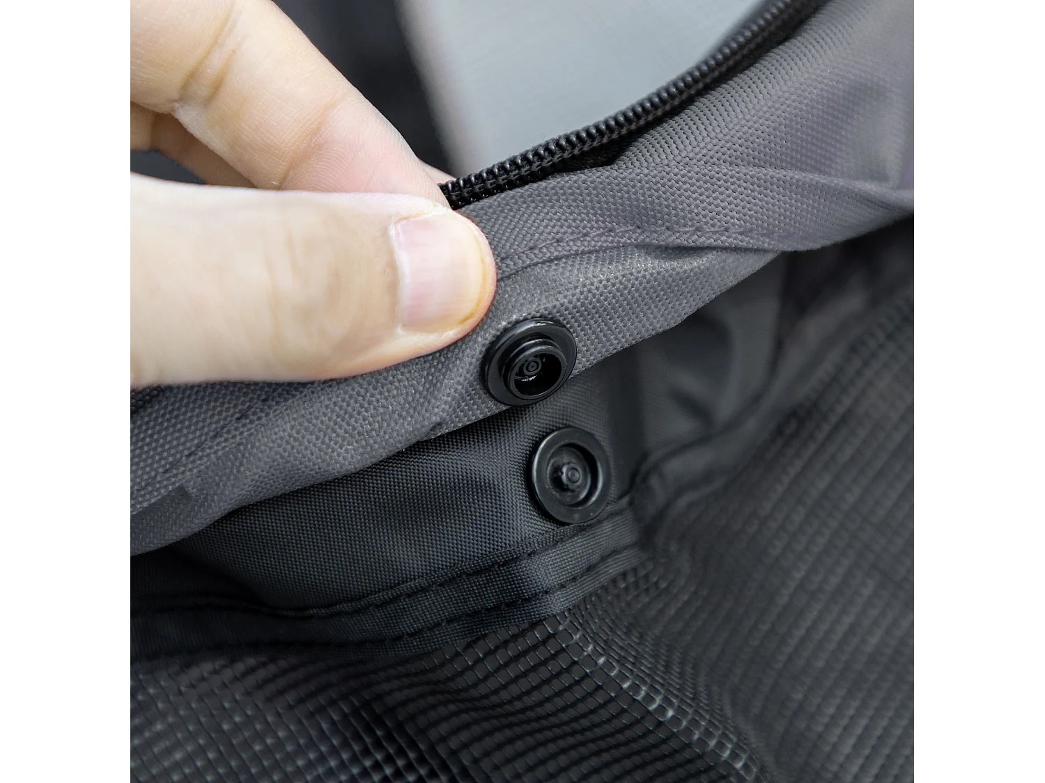 Passeggino per cani pieghevole con tettuccio regolabile grigio e nero