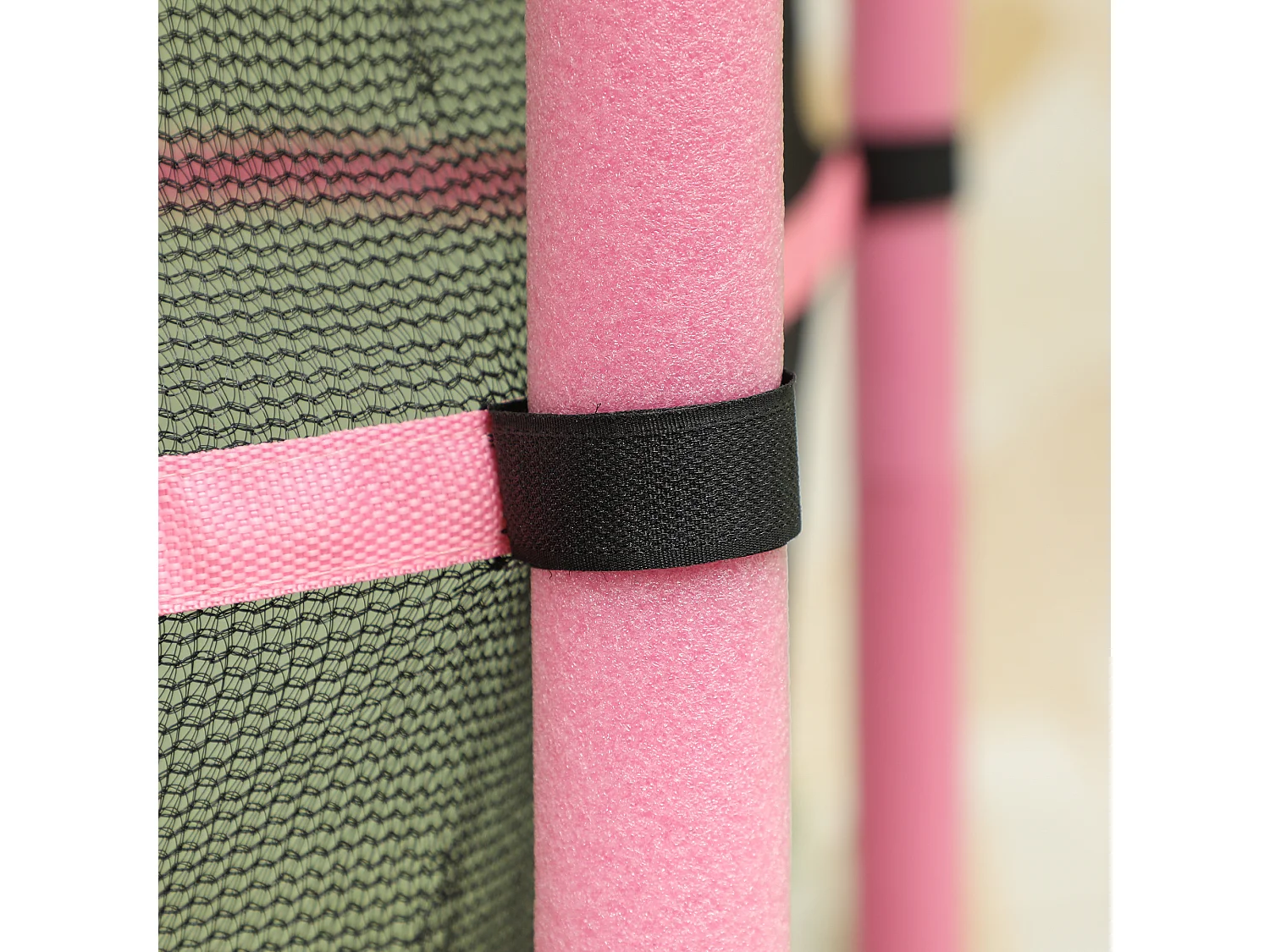 Tappeto elastico per bambini 3-10 anni e rete di sicurezza ø140cm rosa