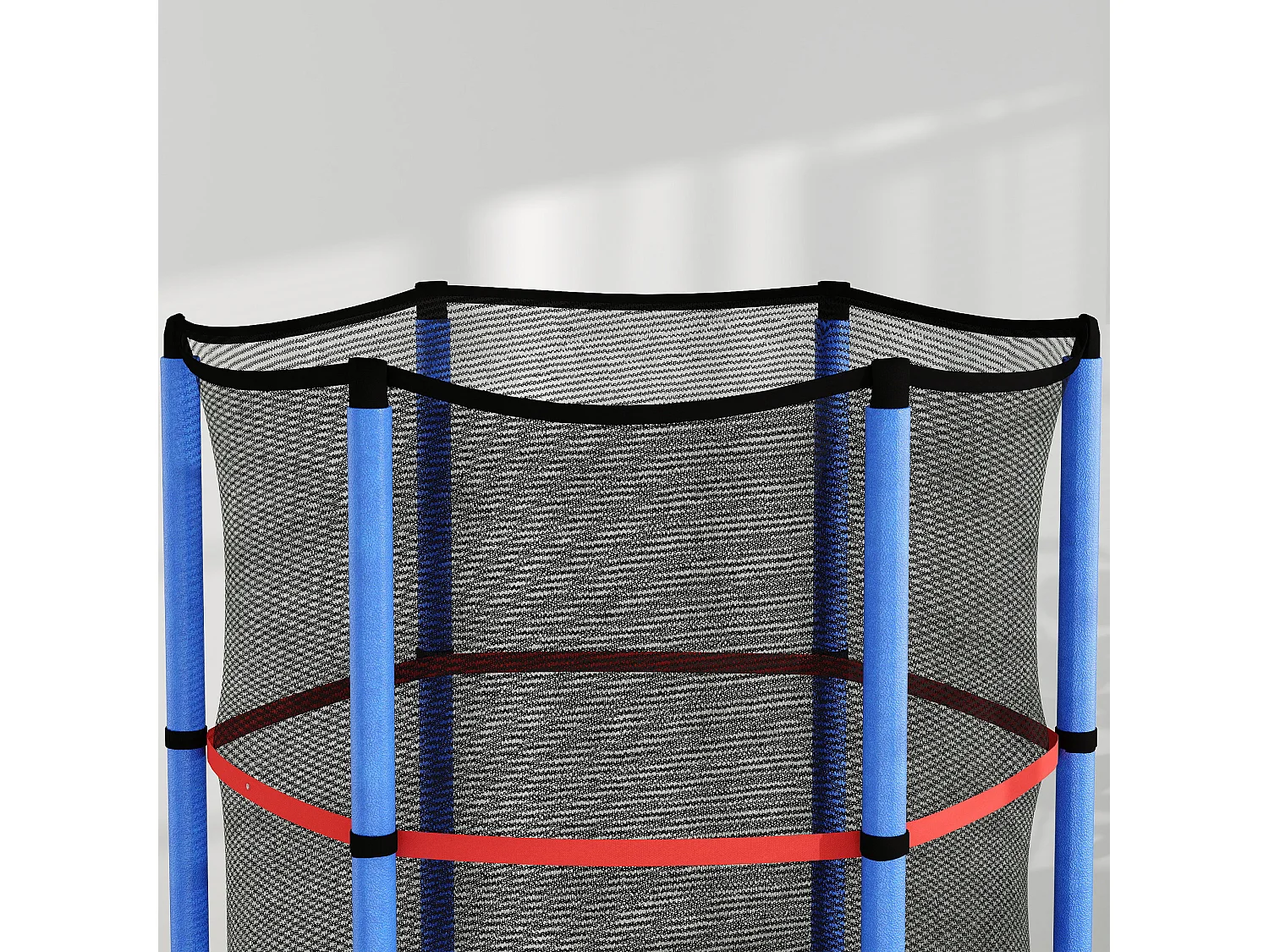 Tappeto elastico per bambini 3-6 anni con 3 ingressi blu e nero