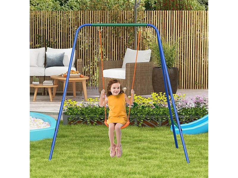 Altalena da giardino 2 in 1 per bambini da 6 mesi a 8 anni