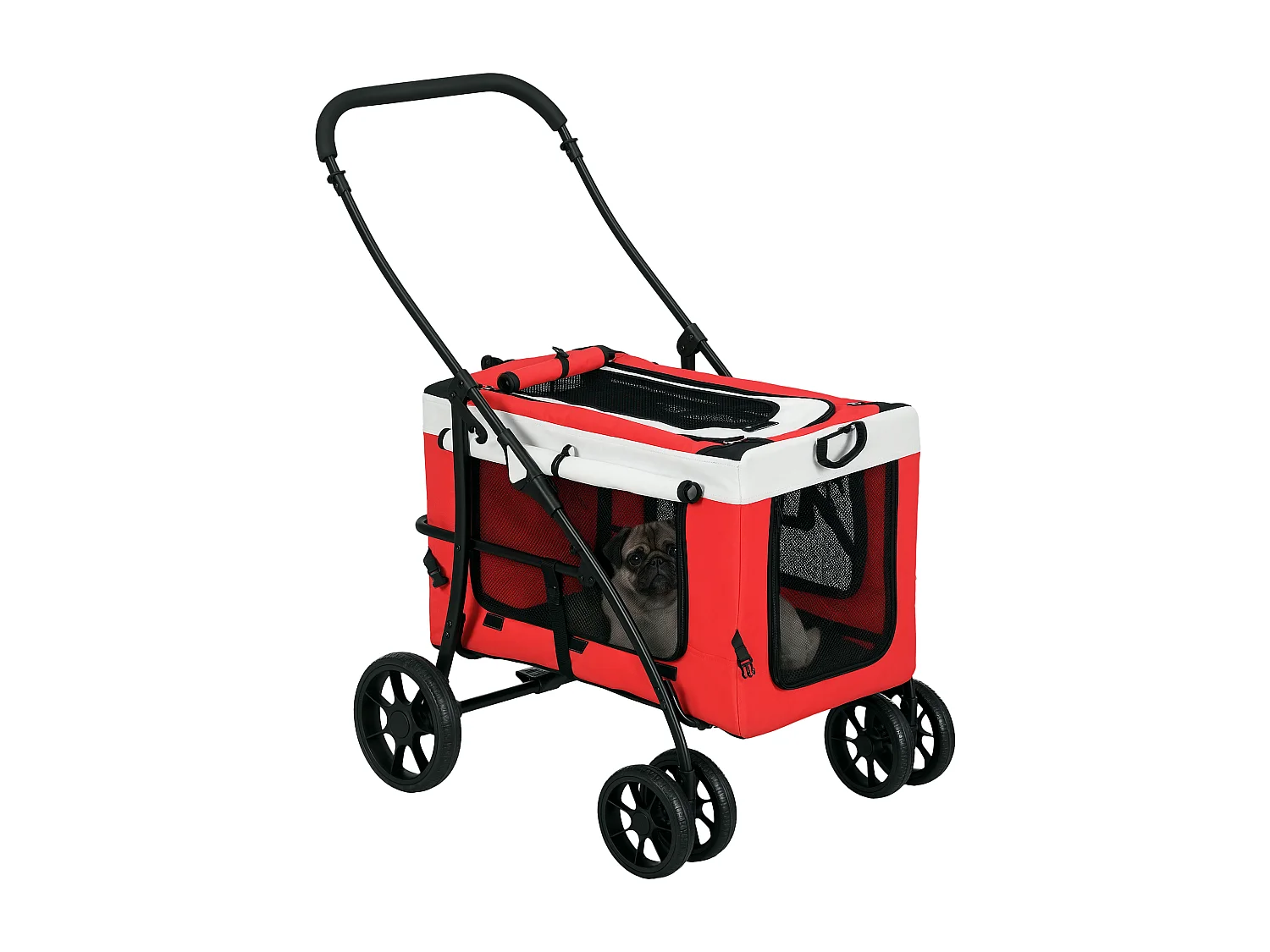 Passeggino per cani taglia piccola e mini con guinzagli e custodia