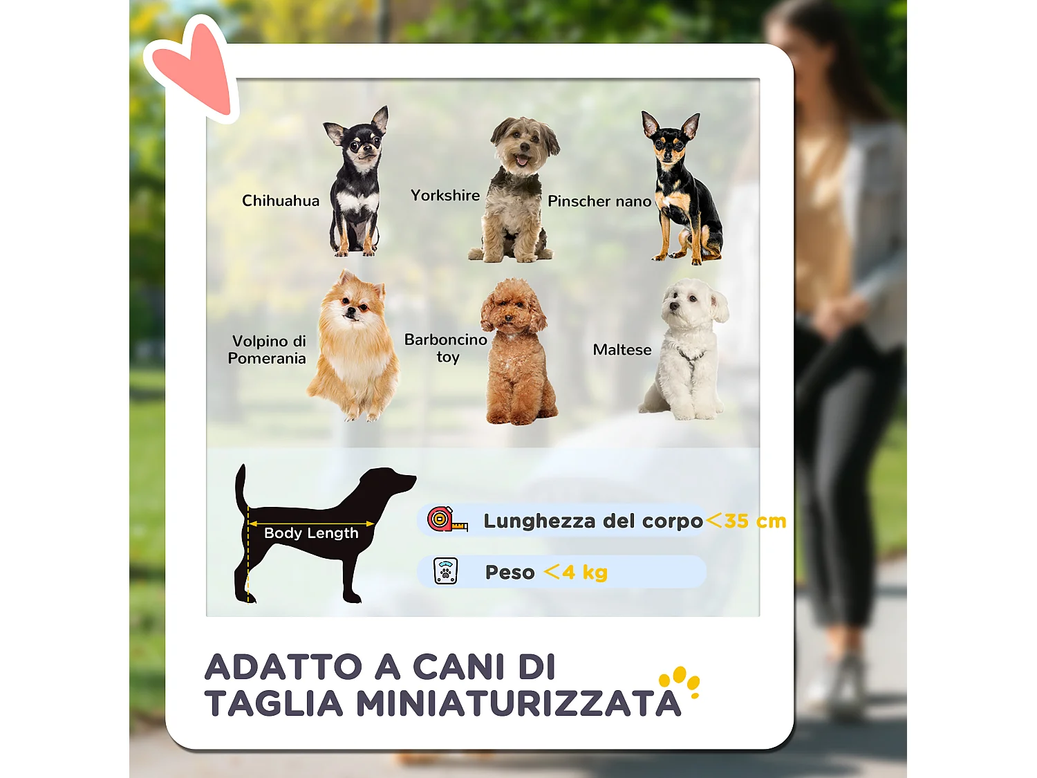 Passeggino per cani 3 in 1 pieghevole con trasportino e cestino nero
