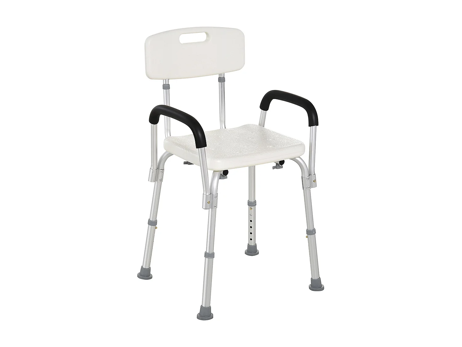 Sedia per doccia e vasca da bagno con braccioli e altezza regolabile