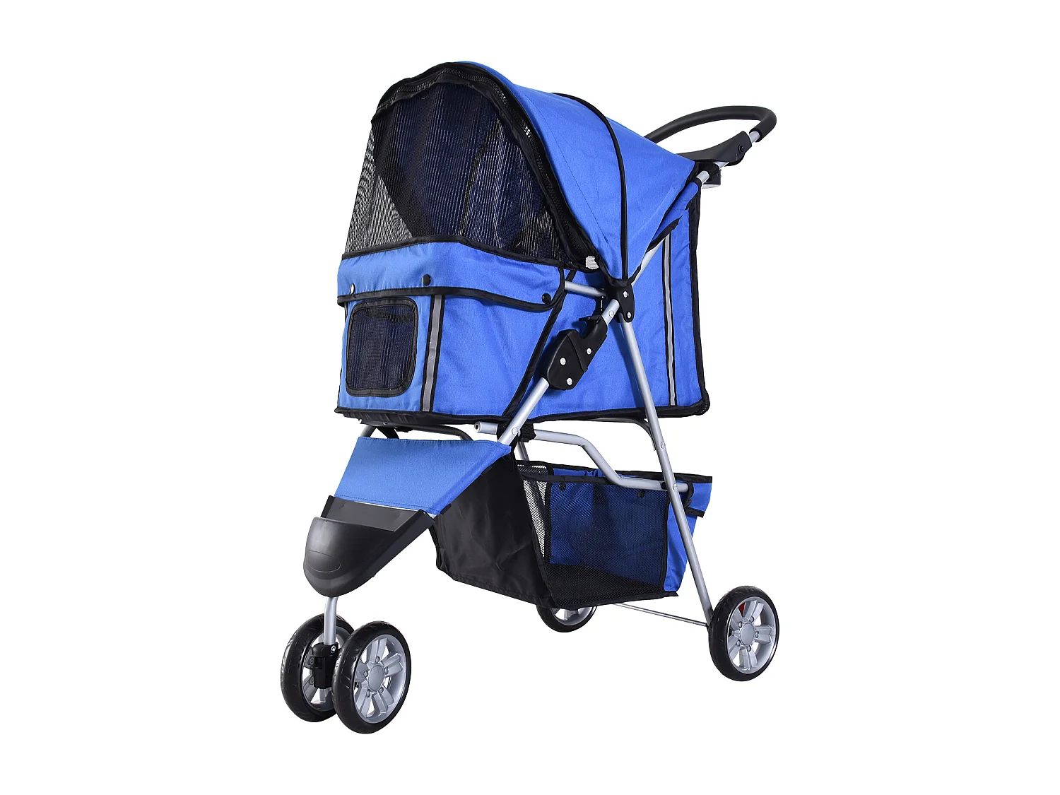 Passeggino per Cani Piccoli Pieghevole per Cani con Ruote con Freni