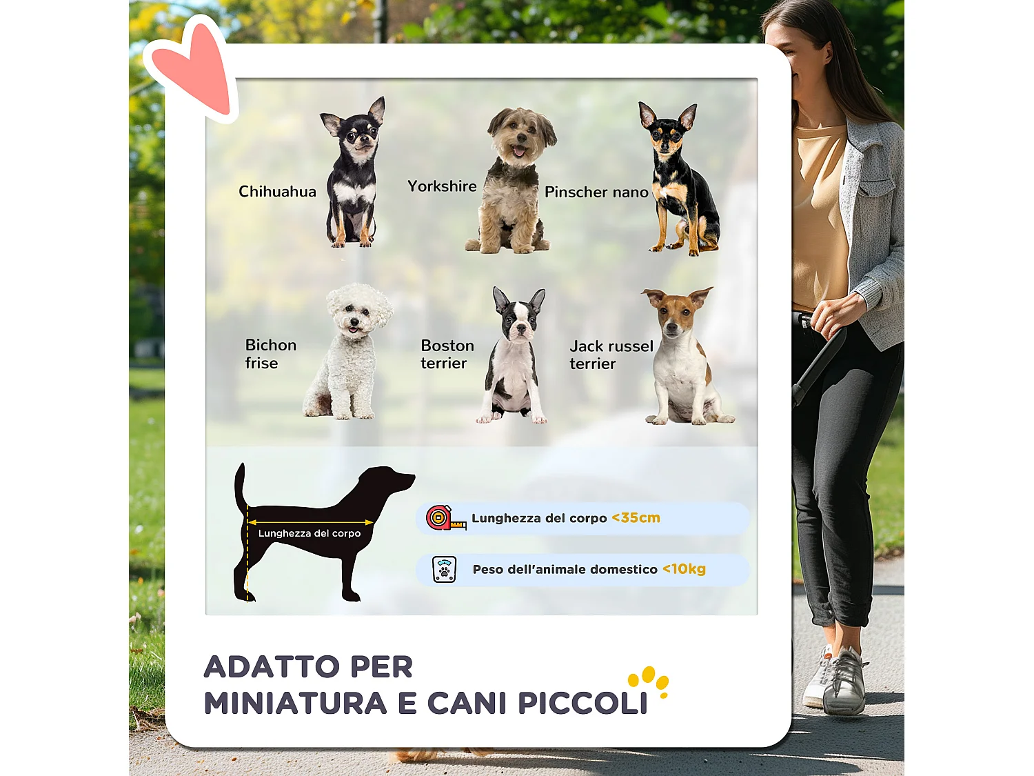 Passeggino per cani pieghevole cestino copertura tessuto oxford grigio