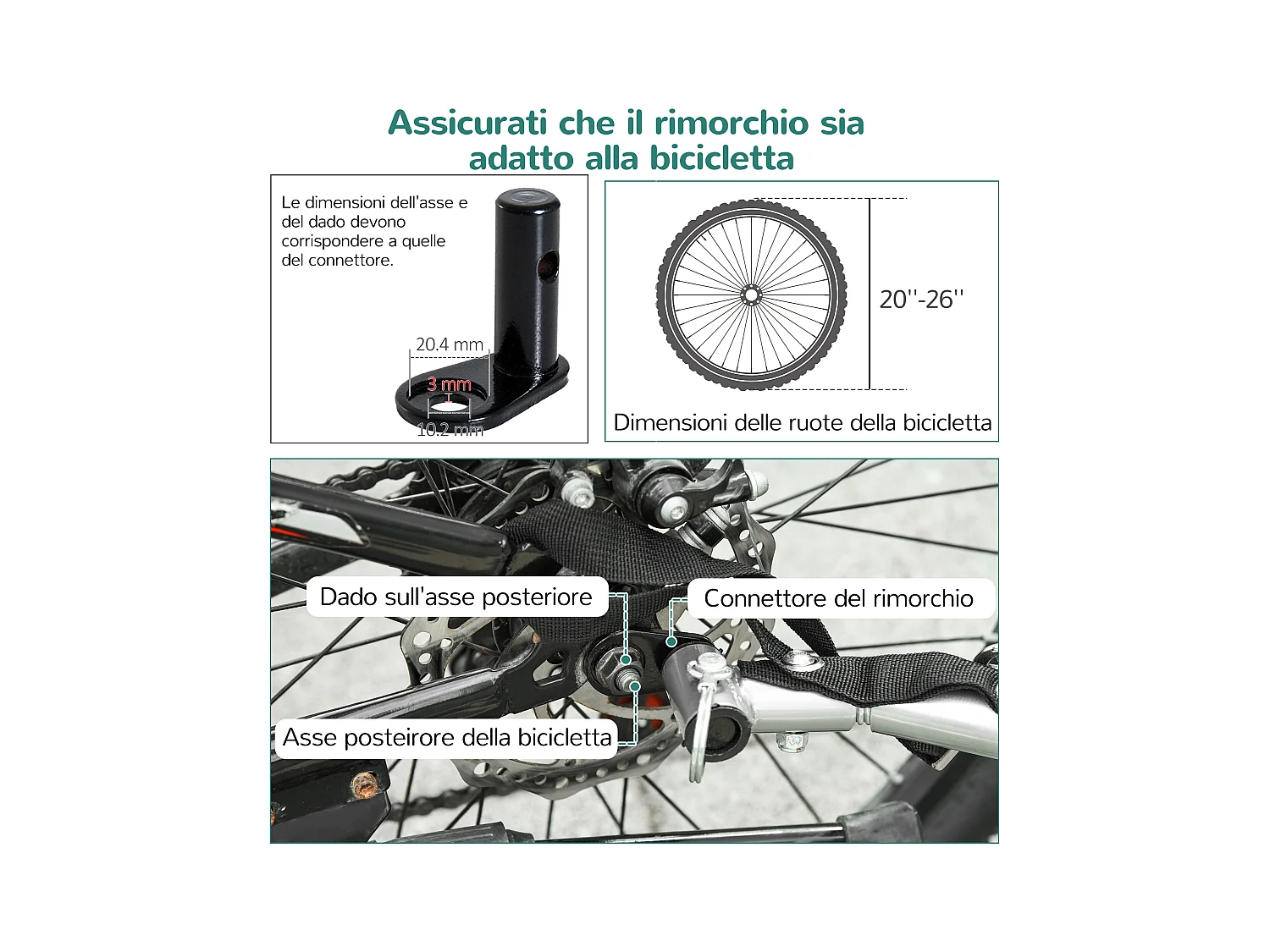 Rimorchio da bicicletta per cani e gatti blu e grigio