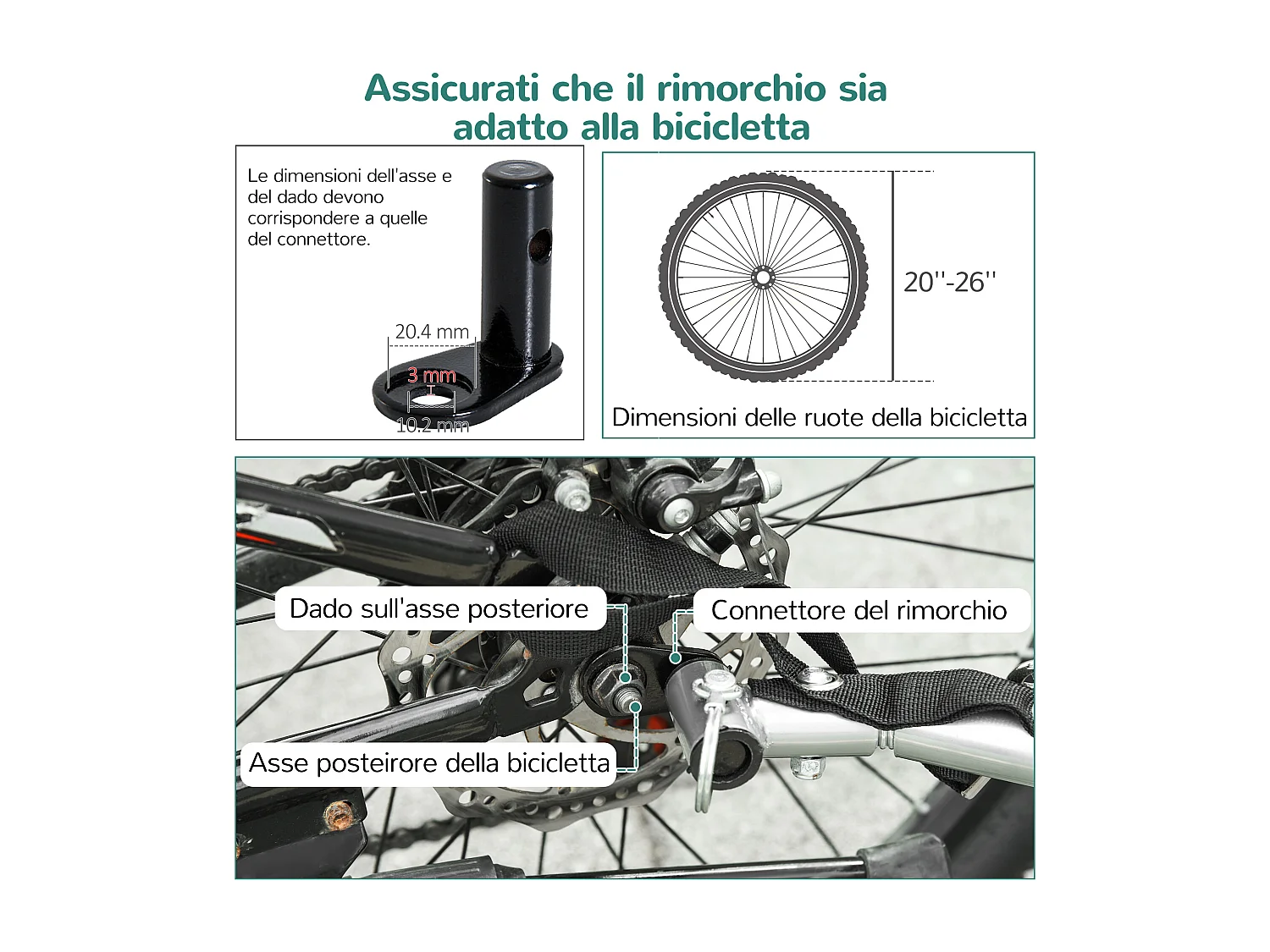 Rimorchio da bicicletta per cani e gatti blu e grigio