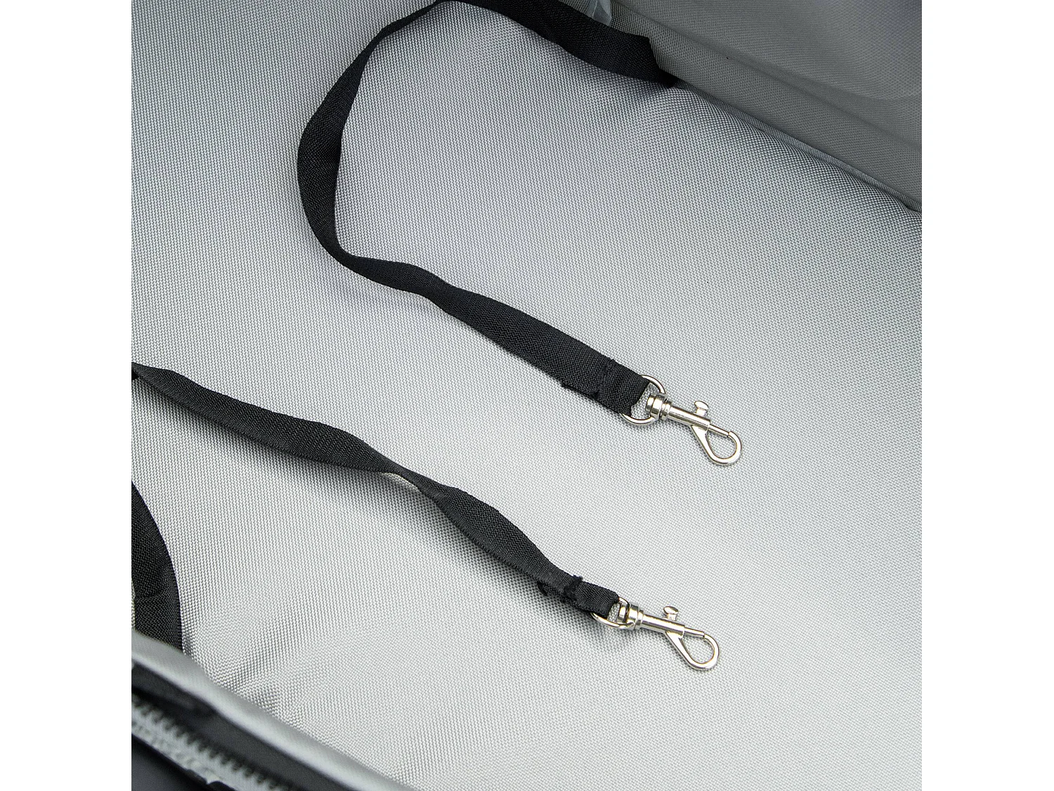 Passeggino per cani pieghevole ruote girevoli cestino portaoggetti grigio