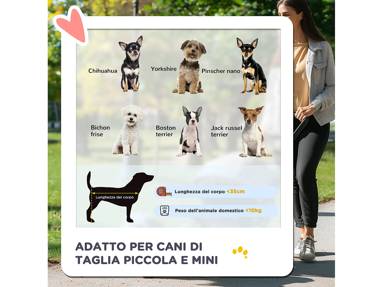 Passeggino per cani piccoli pieghevole con cestino e portabicchiere blu