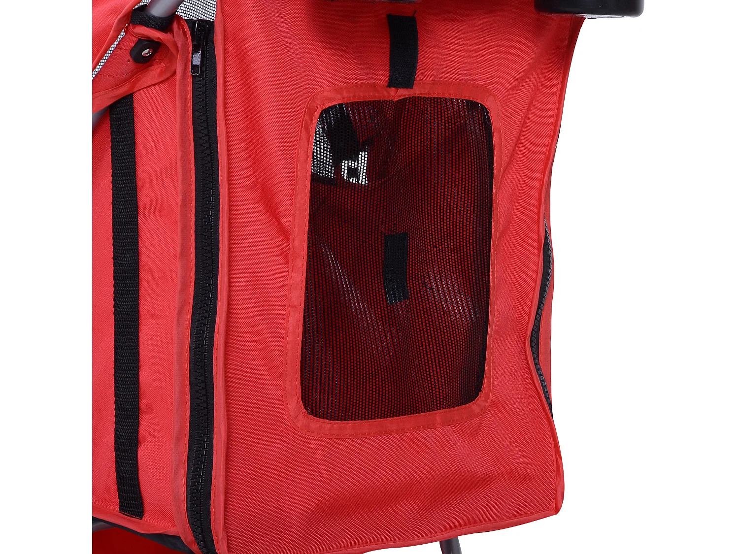 Passeggino per cani piccoli 15kg pieghevole rosso