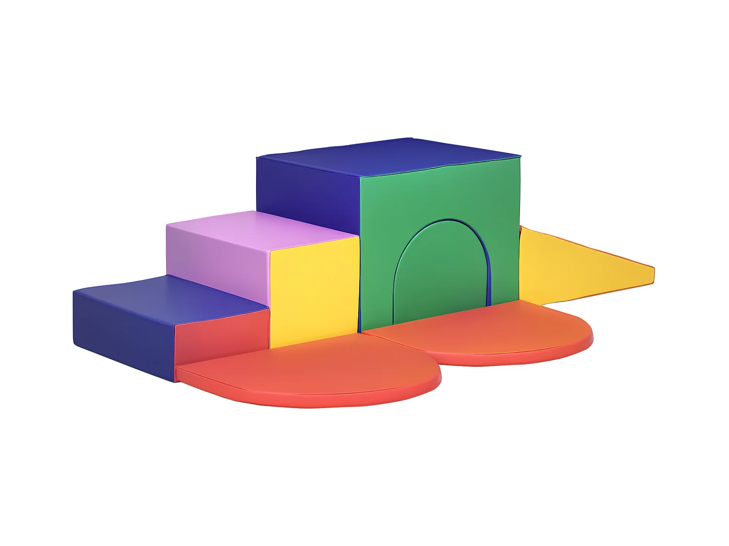 Set da gioco per bambini 12-36 mesi da 7 blocchi in pu epe multicolore