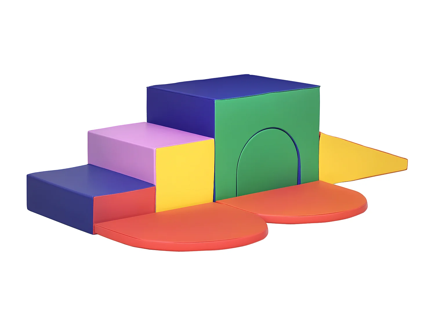 Set da gioco per bambini 12-36 mesi da 7 blocchi in pu epe multicolore