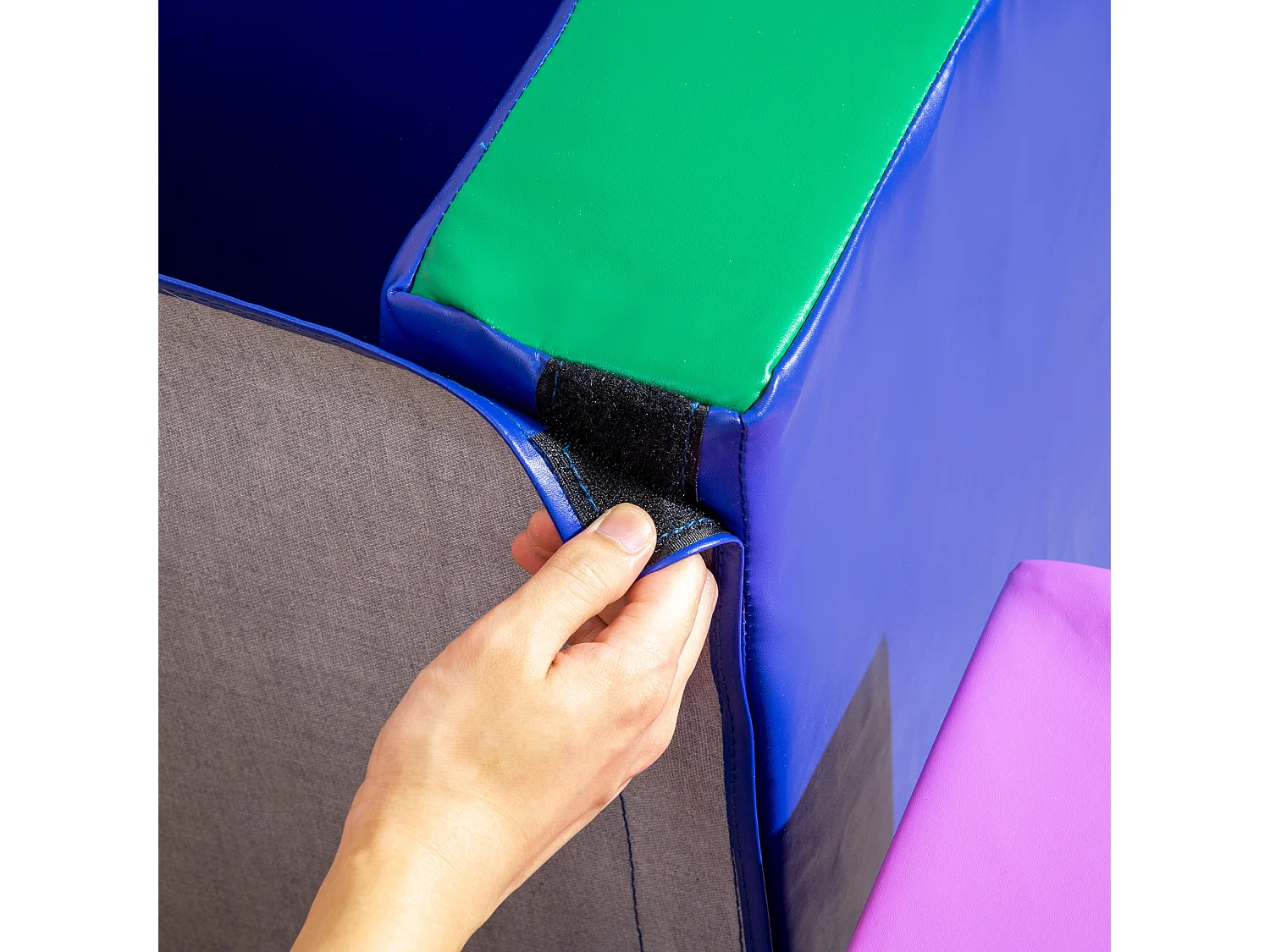 Set da gioco per bambini 12-36 mesi da 7 blocchi in pu epe multicolore