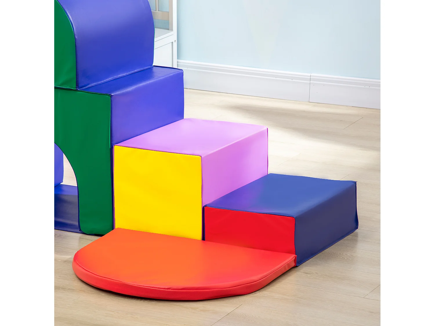 Set da gioco per bambini 12-36 mesi da 7 blocchi in pu epe multicolore