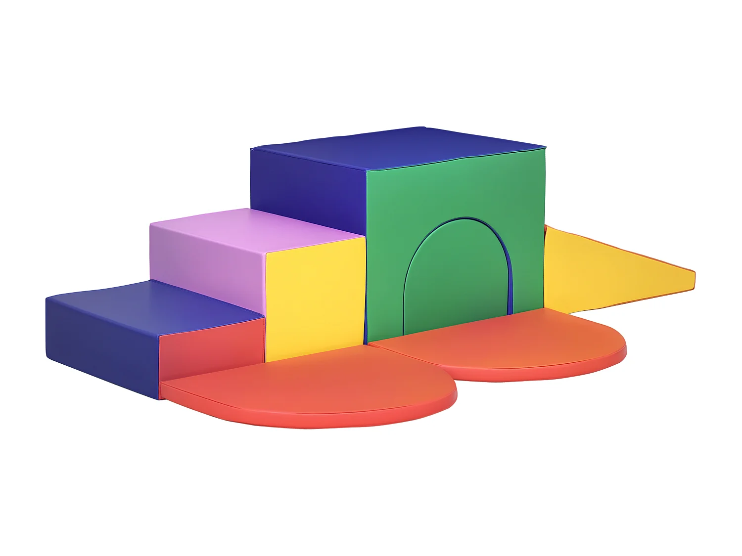 Set da gioco per bambini 12-36 mesi da 7 blocchi in pu epe multicolore