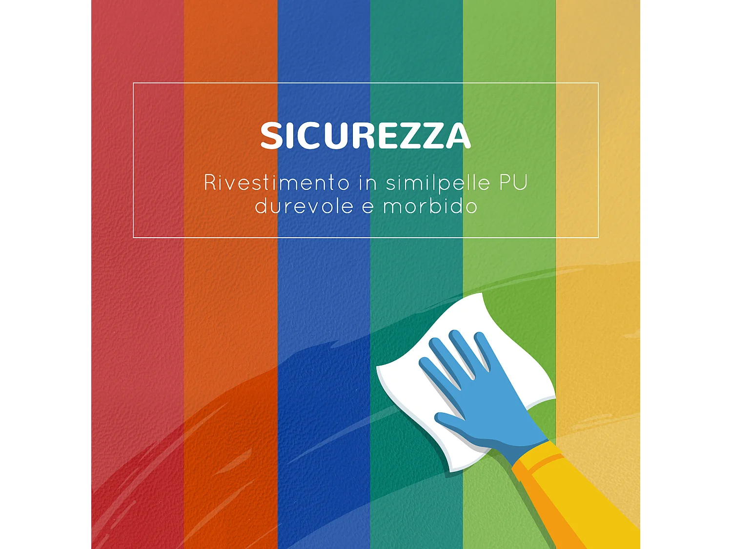 Costruzioni morbide per bambini con 5 blocchi a rettangolo e trapezio