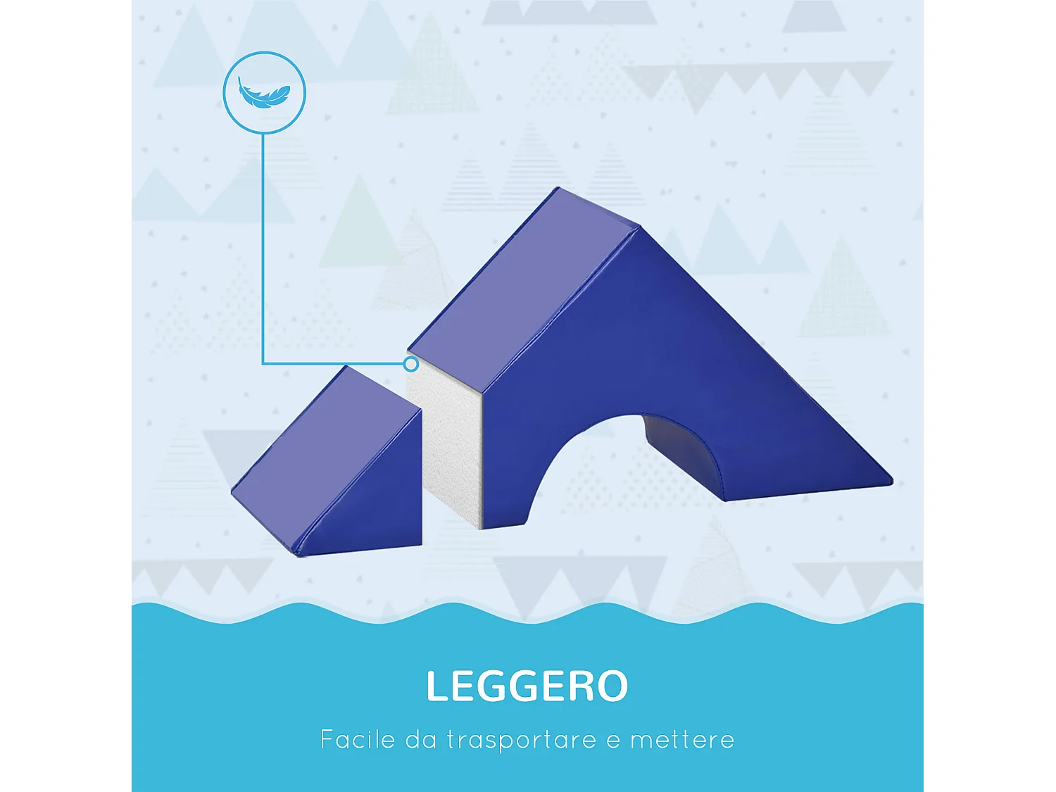 Set costruzioni morbide per bambini 1-3 anni con 11 forme colori vari