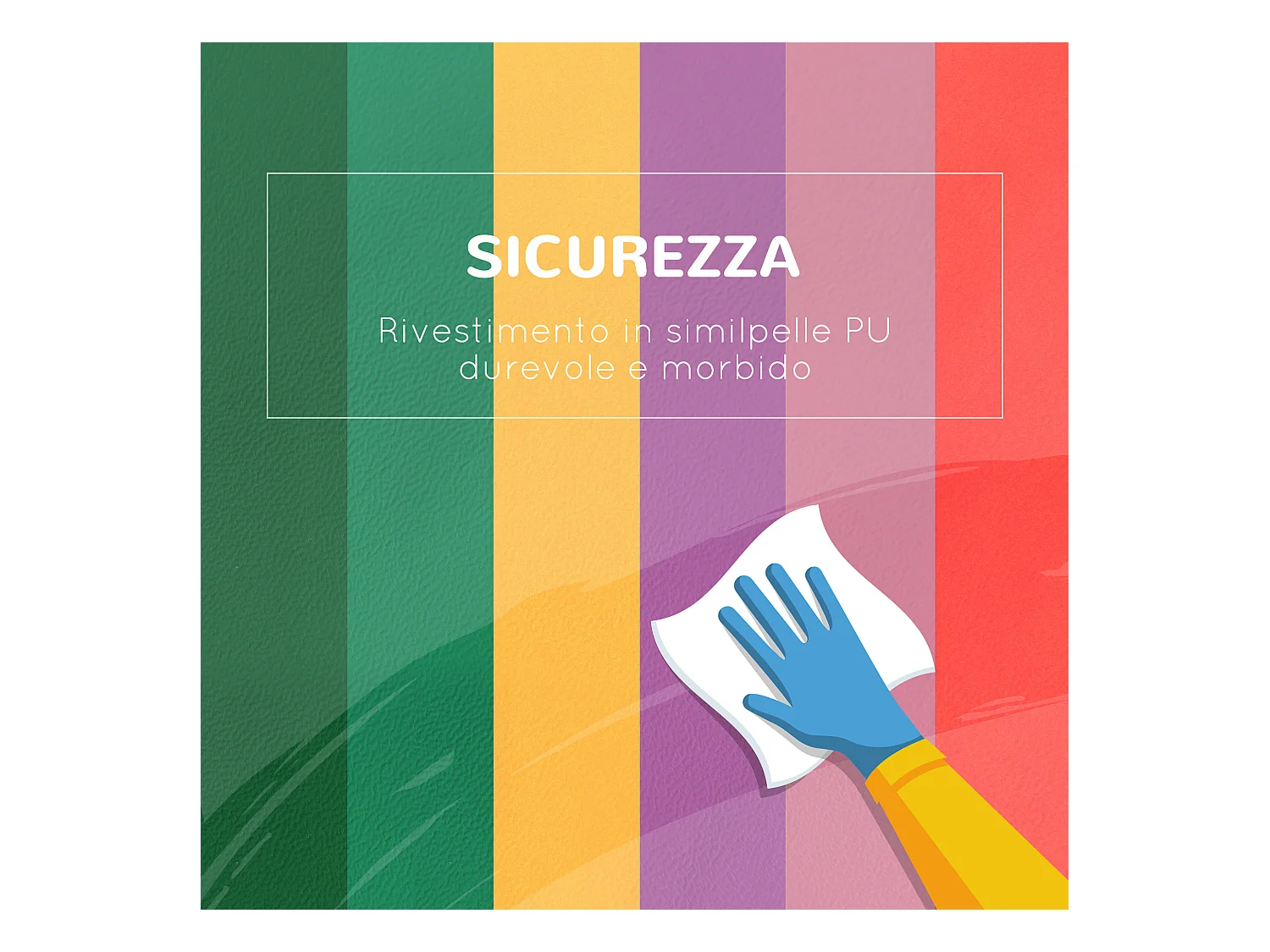 Set di costruzioni morbide per bambini 1-3 anni da 6 pezzi multicolore