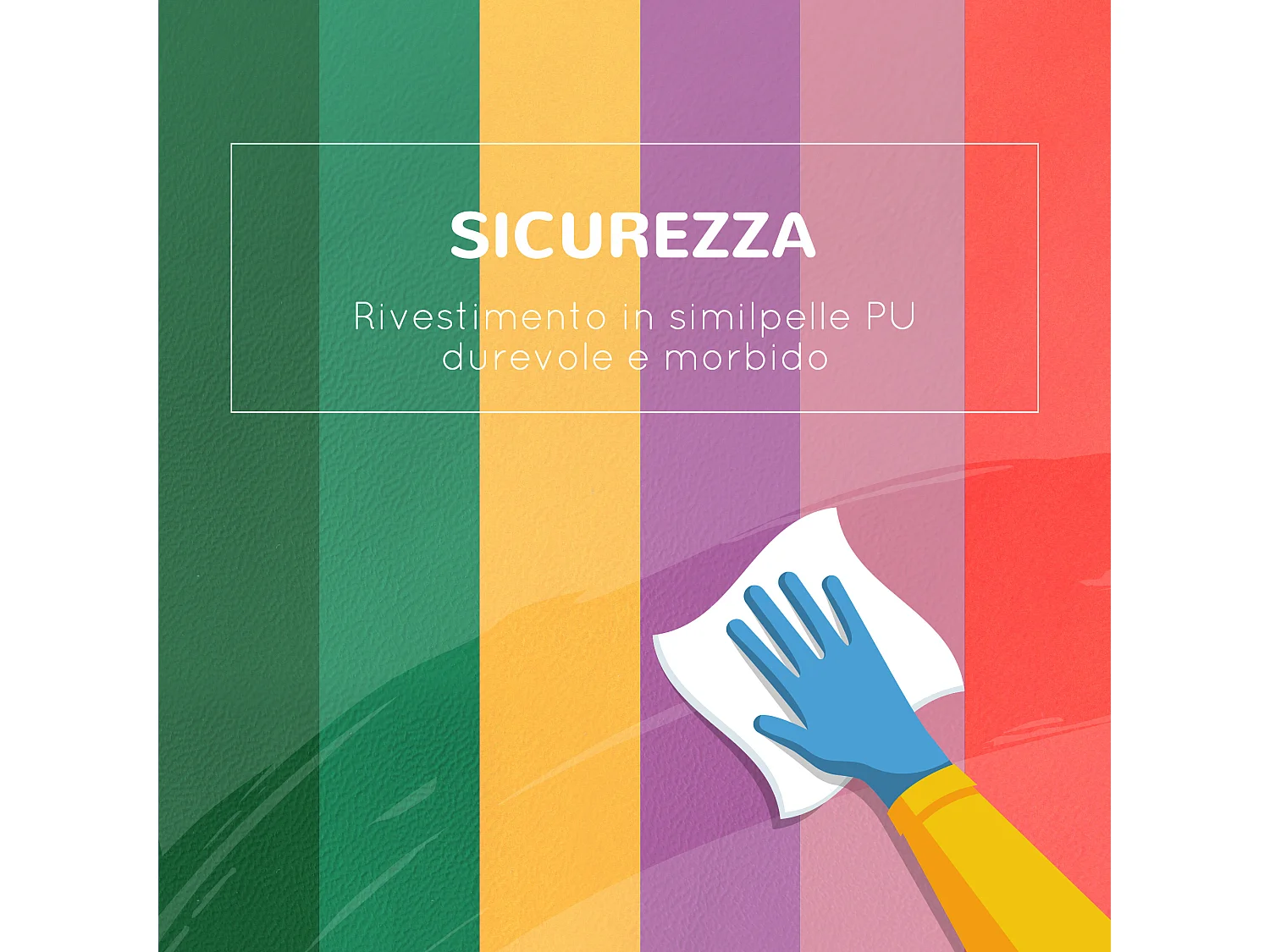 Set di costruzioni morbide per bambini 1-3 anni da 6 pezzi multicolore