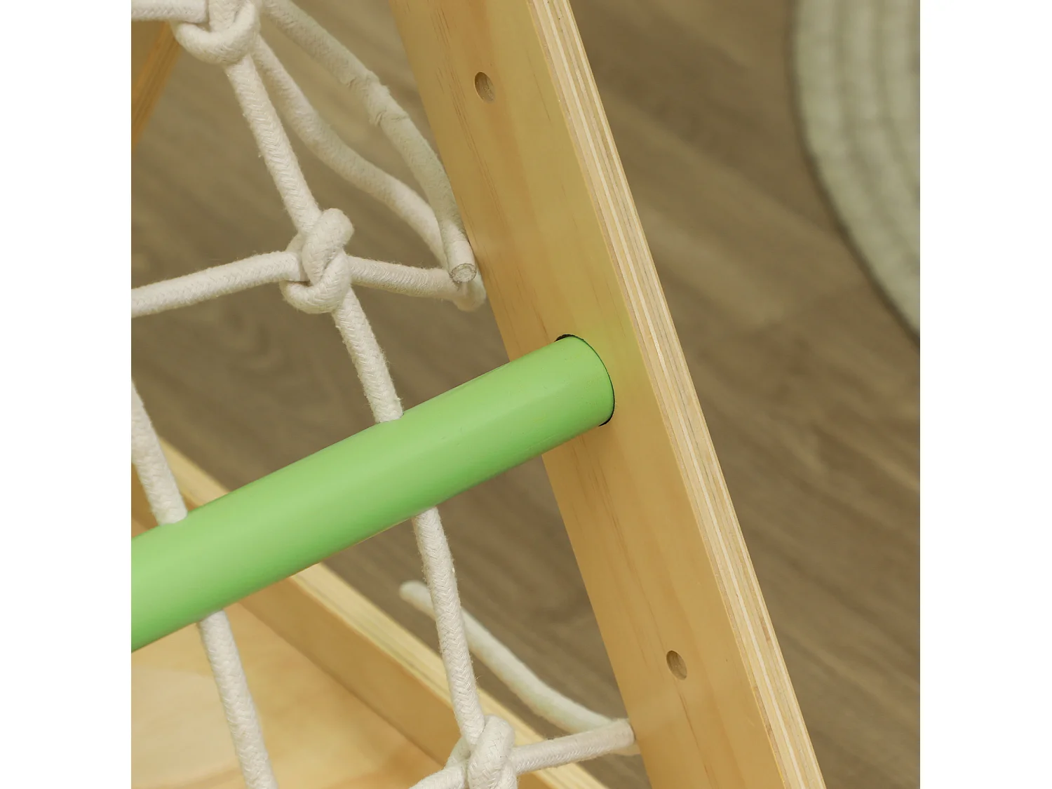 Gioco per bambini con triangolo montessori 5 in 1 in legno di pino