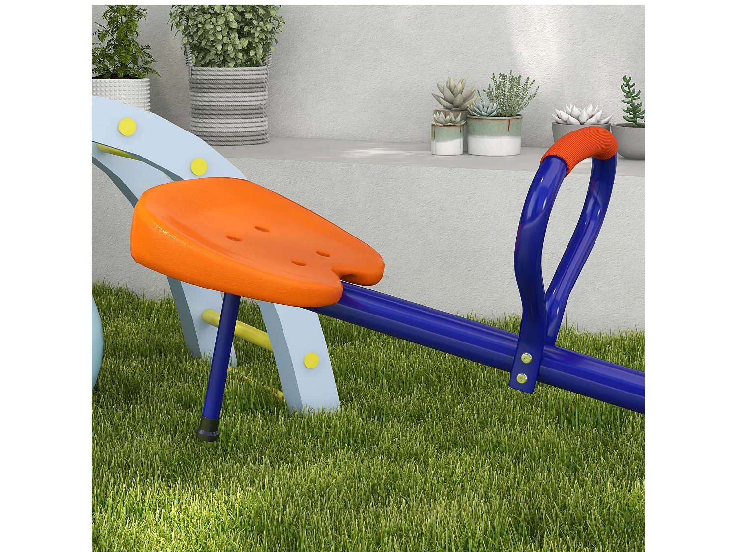 Altalena a bilico per bambini 3-8 anni in acciaio e pp multicolore