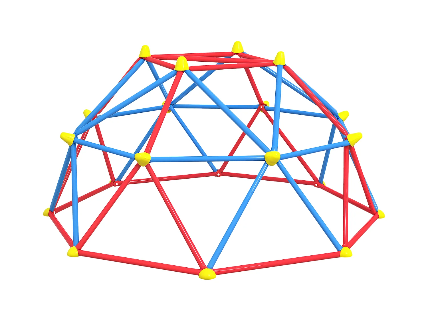 Cupola per arrampicata bambini 3-8 anni in metallo multicolore