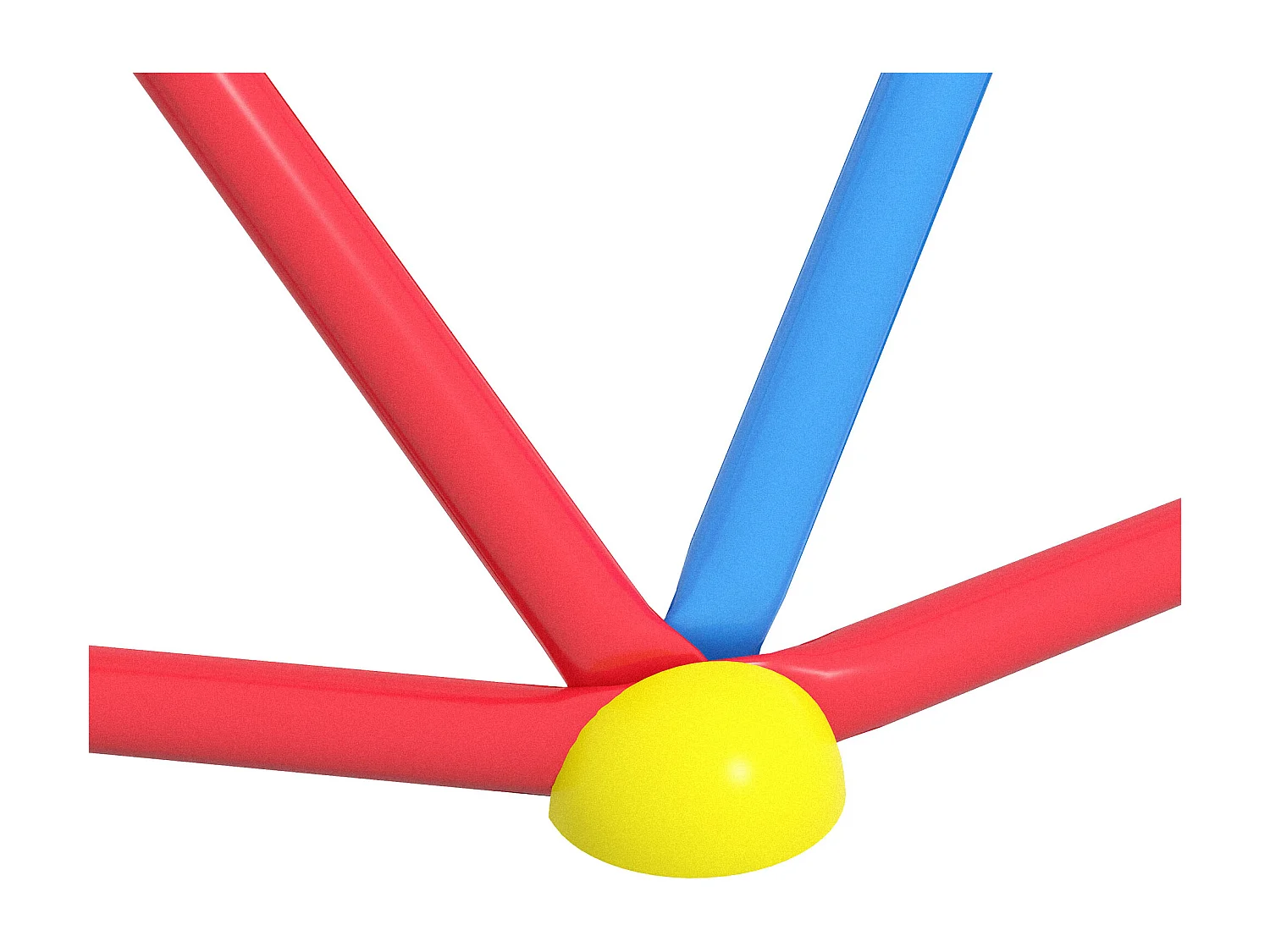 Cupola per arrampicata bambini 3-8 anni in metallo multicolore