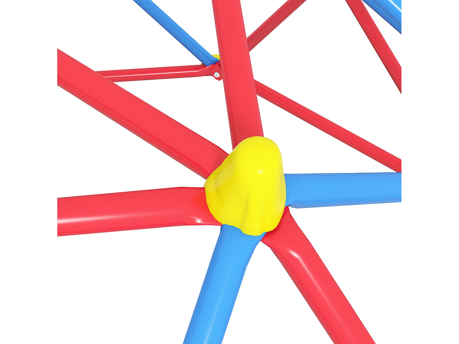 Cupola per arrampicata bambini 3-8 anni in metallo multicolore